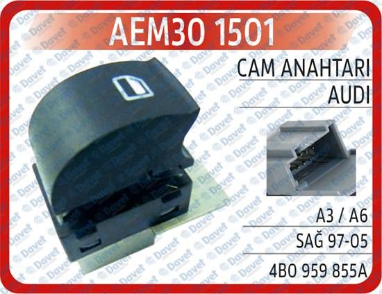 Cam Anahtari Ön-Arka Sol-Sag Yolcu A3-A6